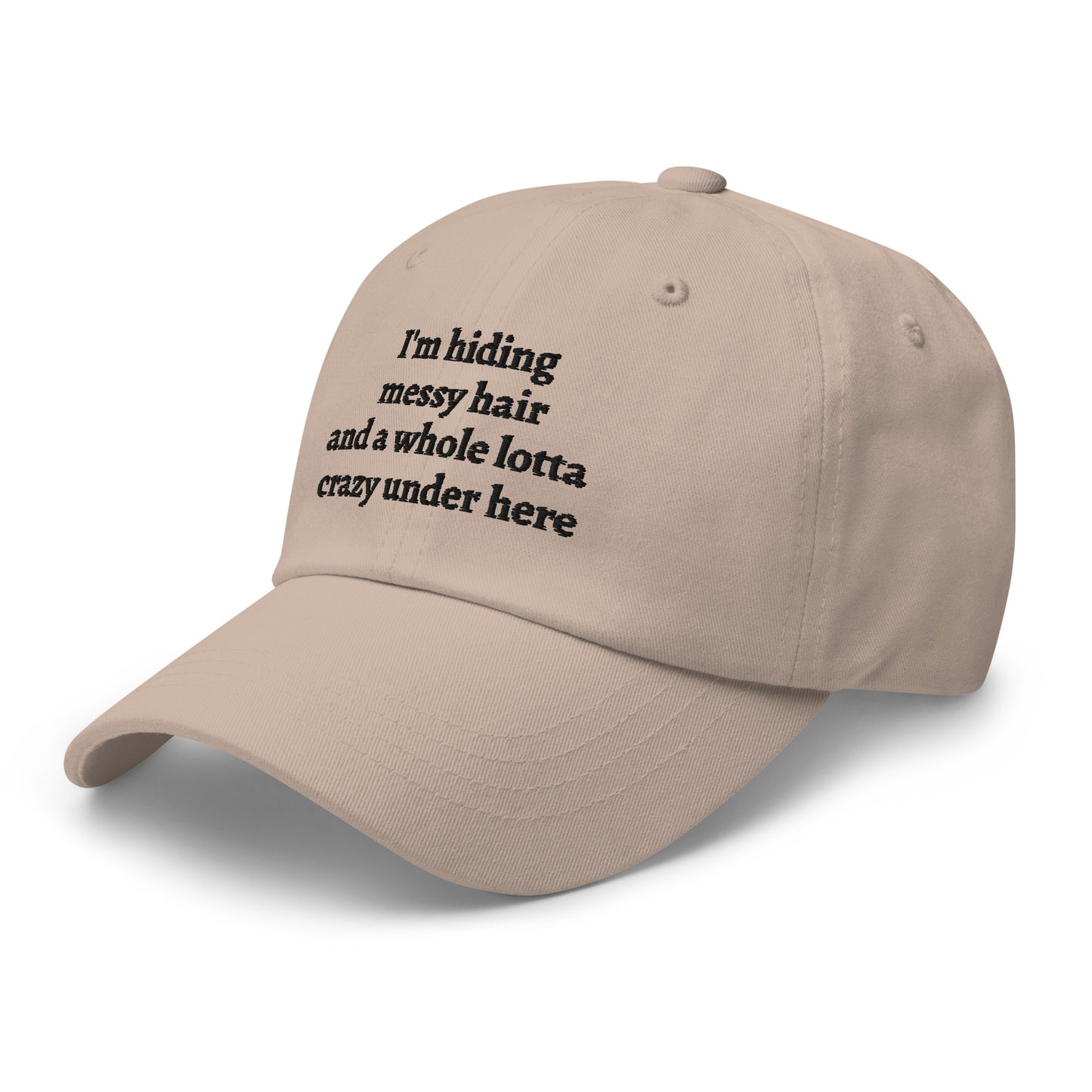 HIDING MESSY HAIR AND CRAZY Dad hat