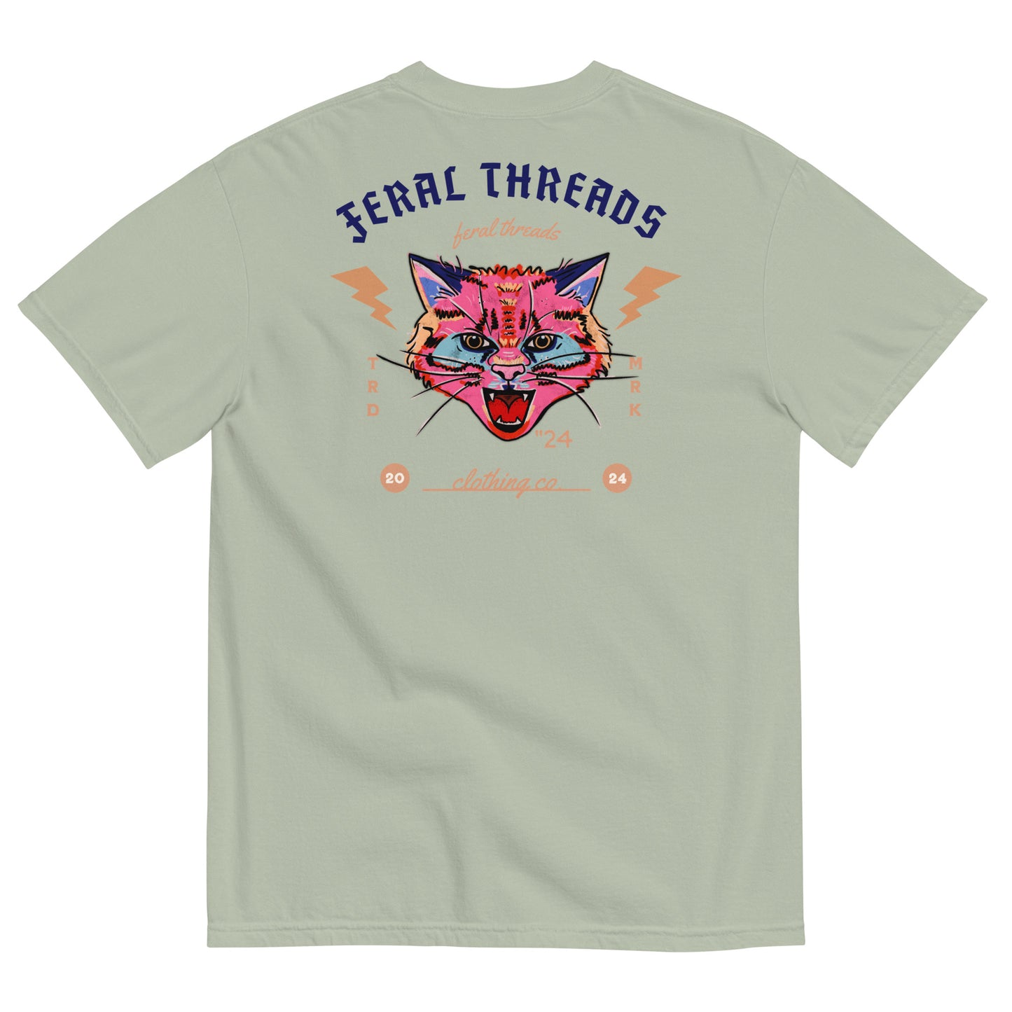 classic Feral Threads retro style tee
