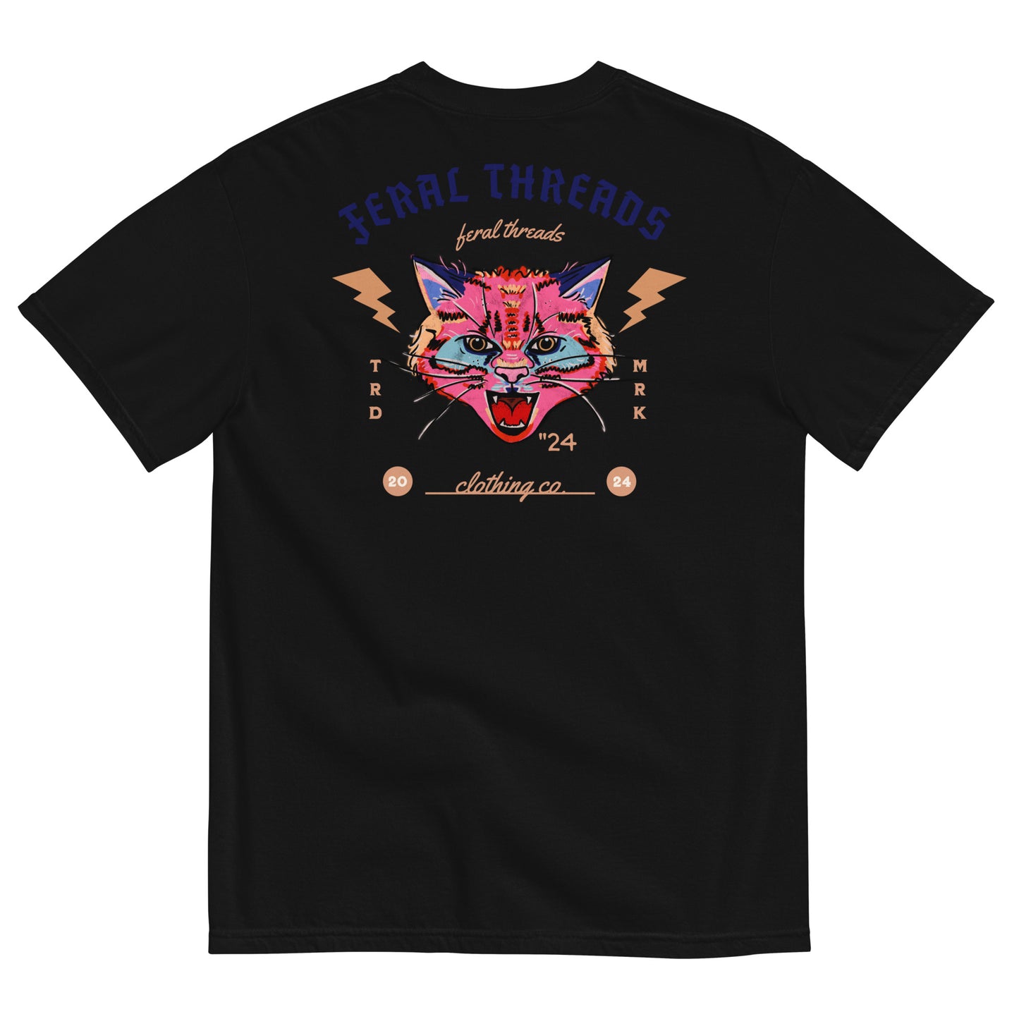 classic Feral Threads retro style tee