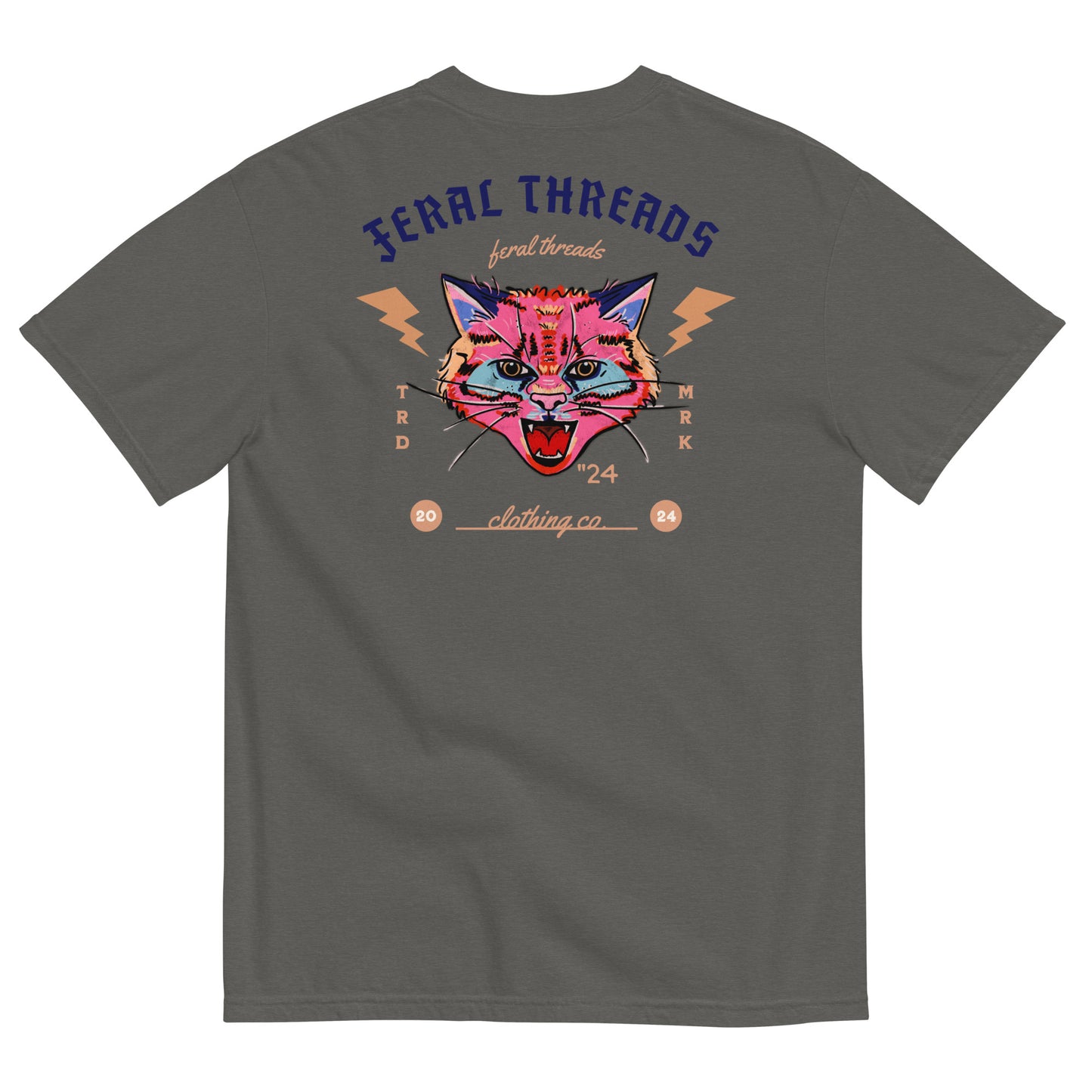 classic Feral Threads retro style tee