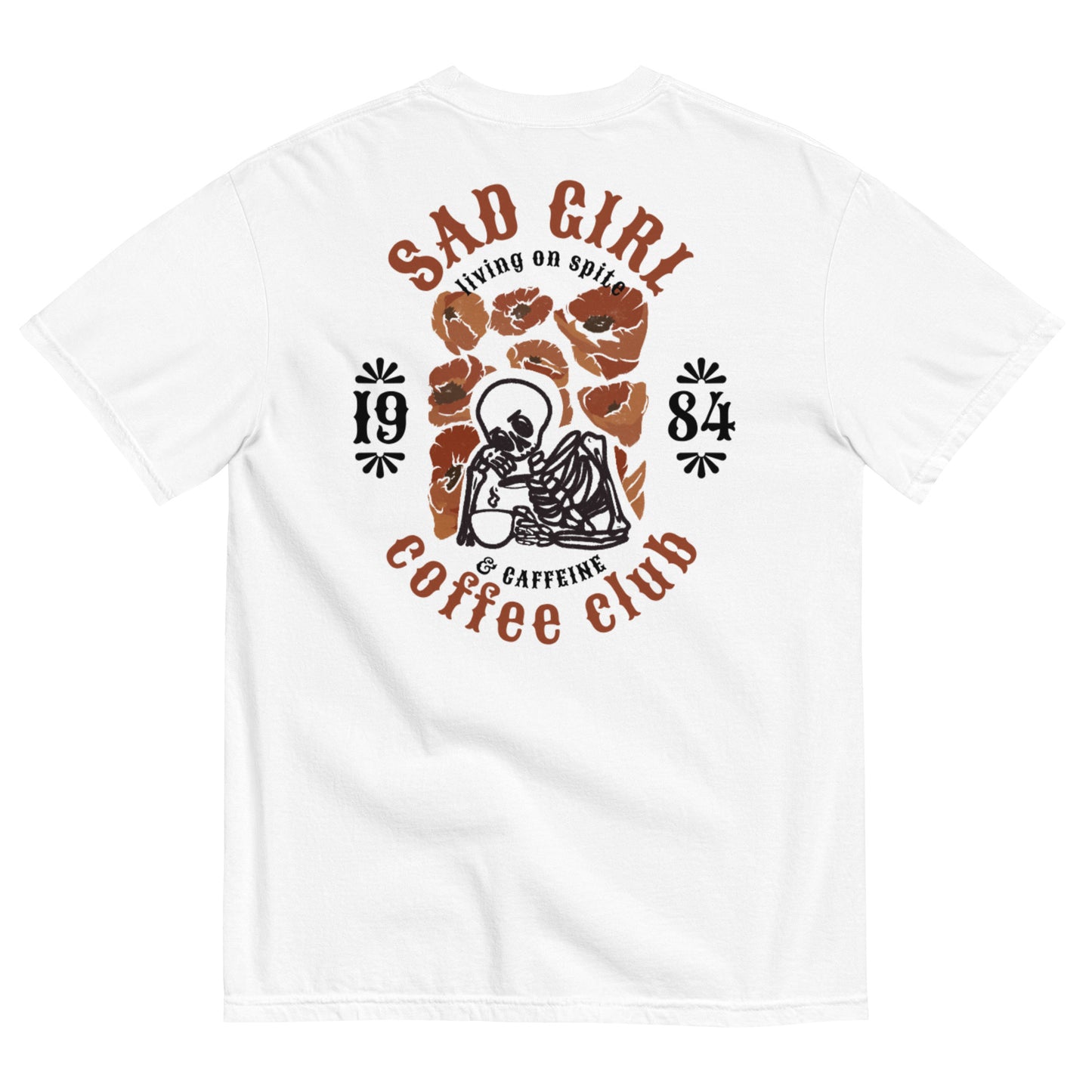 SAD GIRL COFFEE CLUB graphic tee