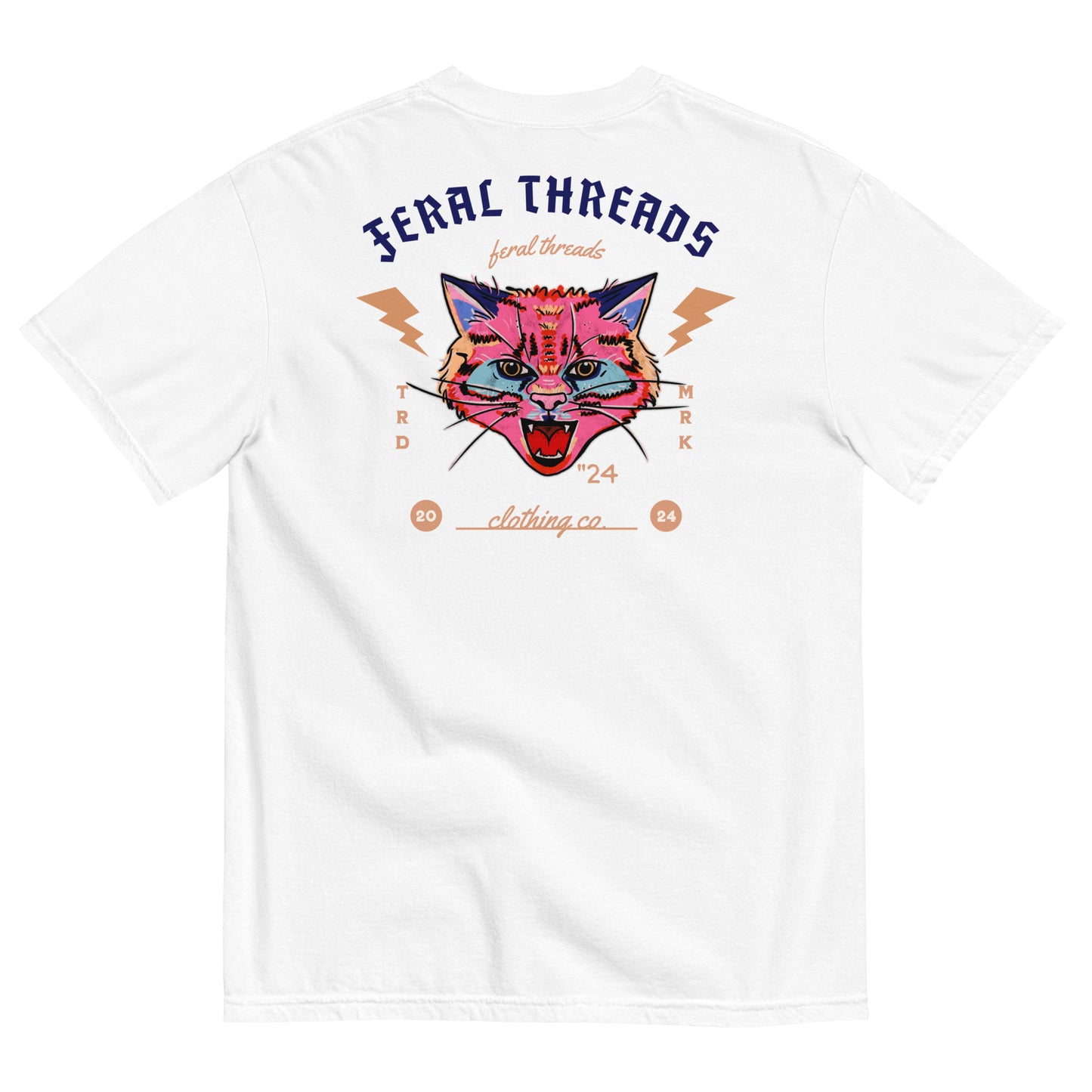 classic Feral Threads retro style tee