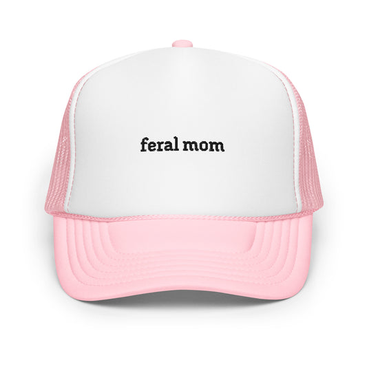 FERAL MOM Foam trucker hat