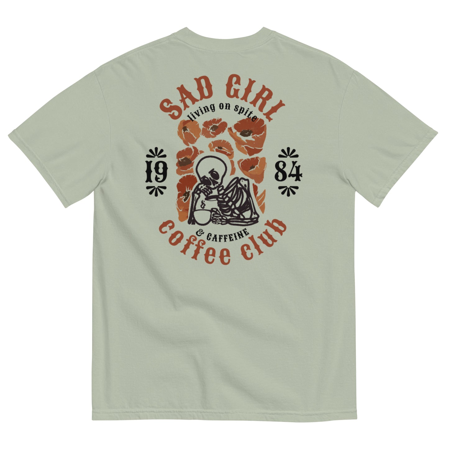 SAD GIRL COFFEE CLUB graphic tee