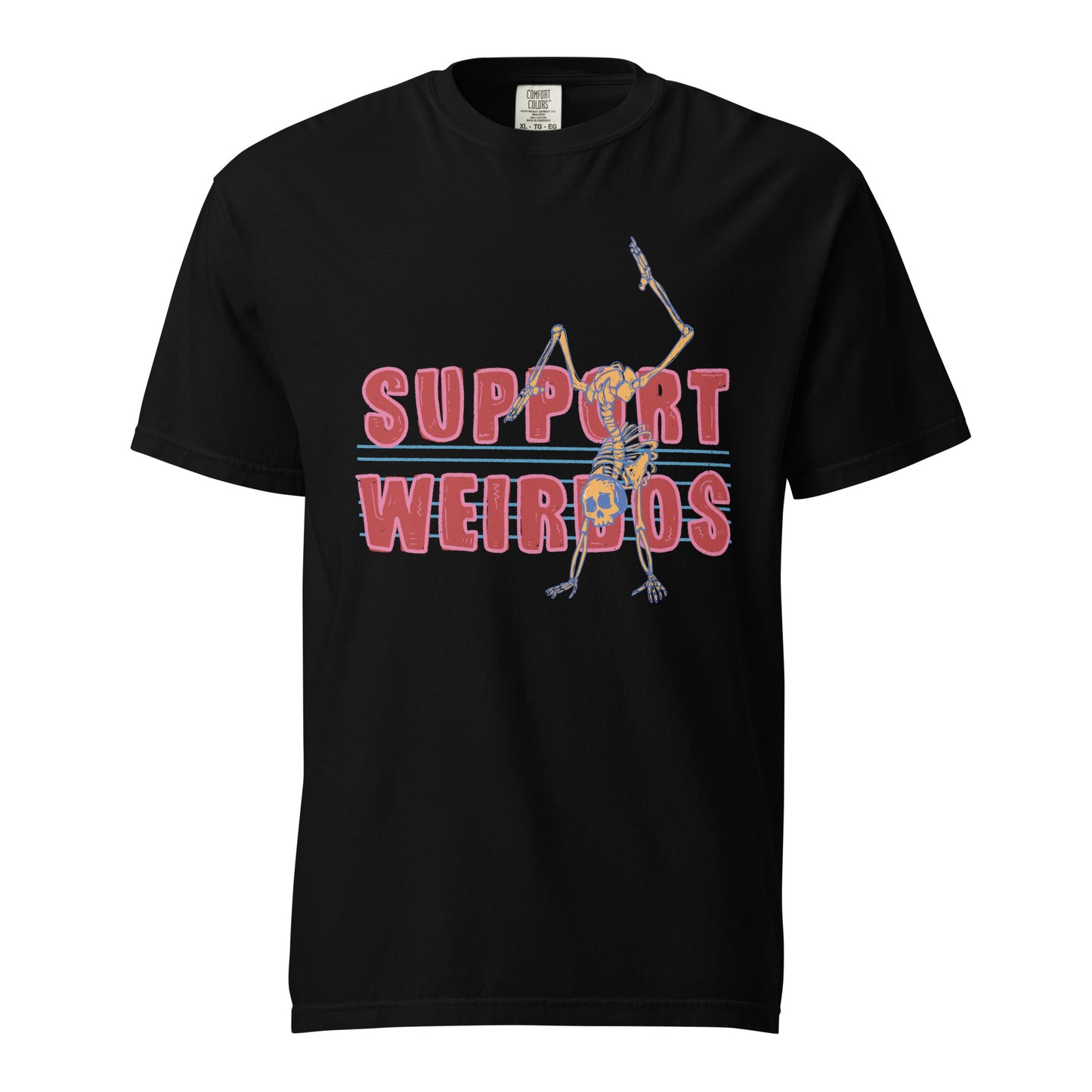 SUPPORT WEIRDOS Unisex garment-dyed heavyweight t-shirt