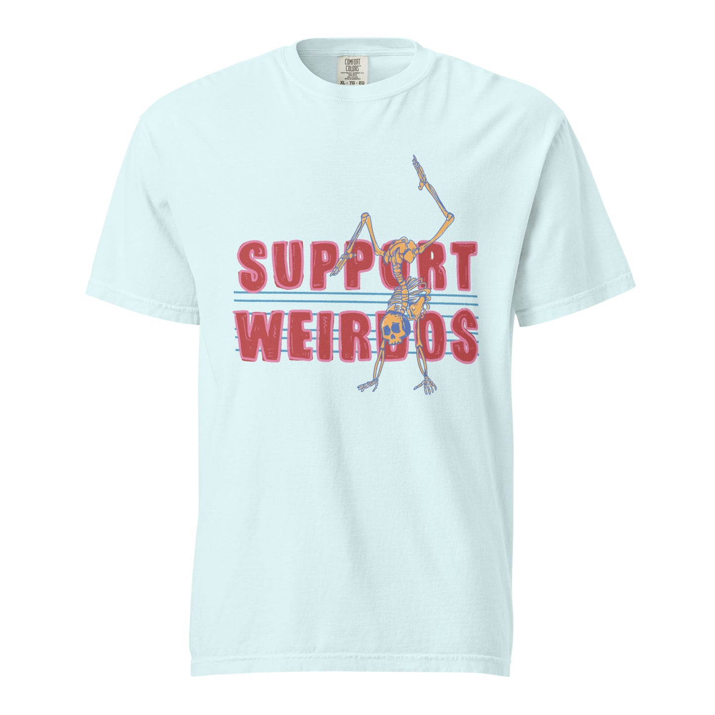 SUPPORT WEIRDOS Unisex garment-dyed heavyweight t-shirt