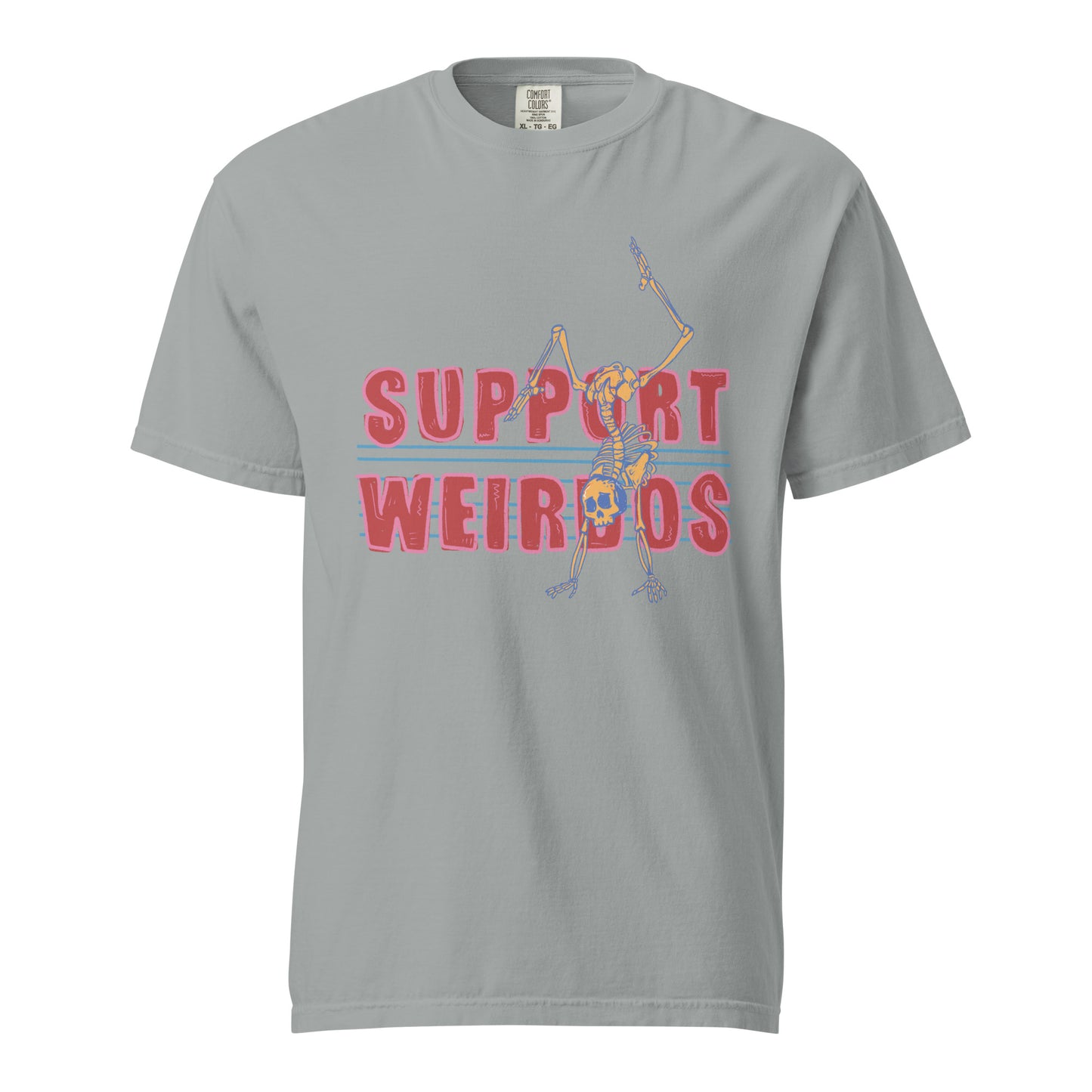 SUPPORT WEIRDOS Unisex garment-dyed heavyweight t-shirt