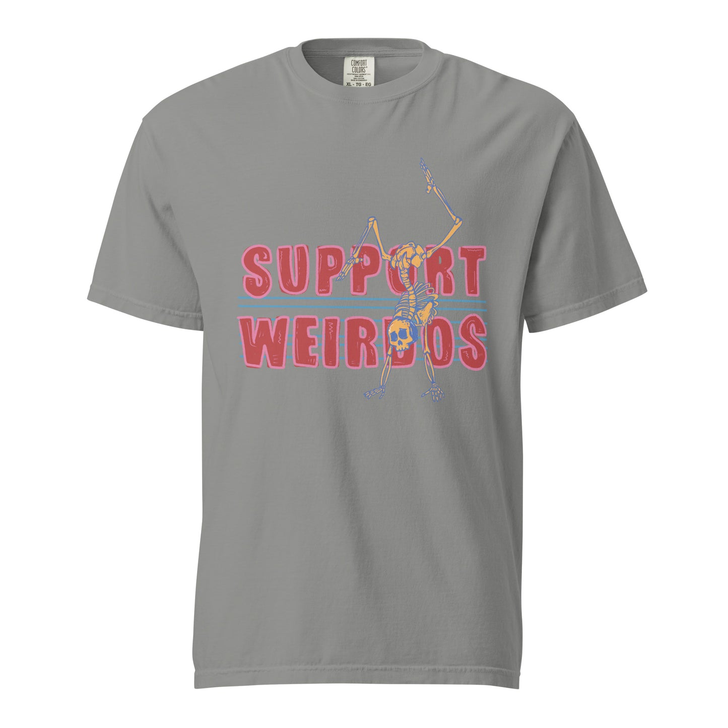 SUPPORT WEIRDOS Unisex garment-dyed heavyweight t-shirt