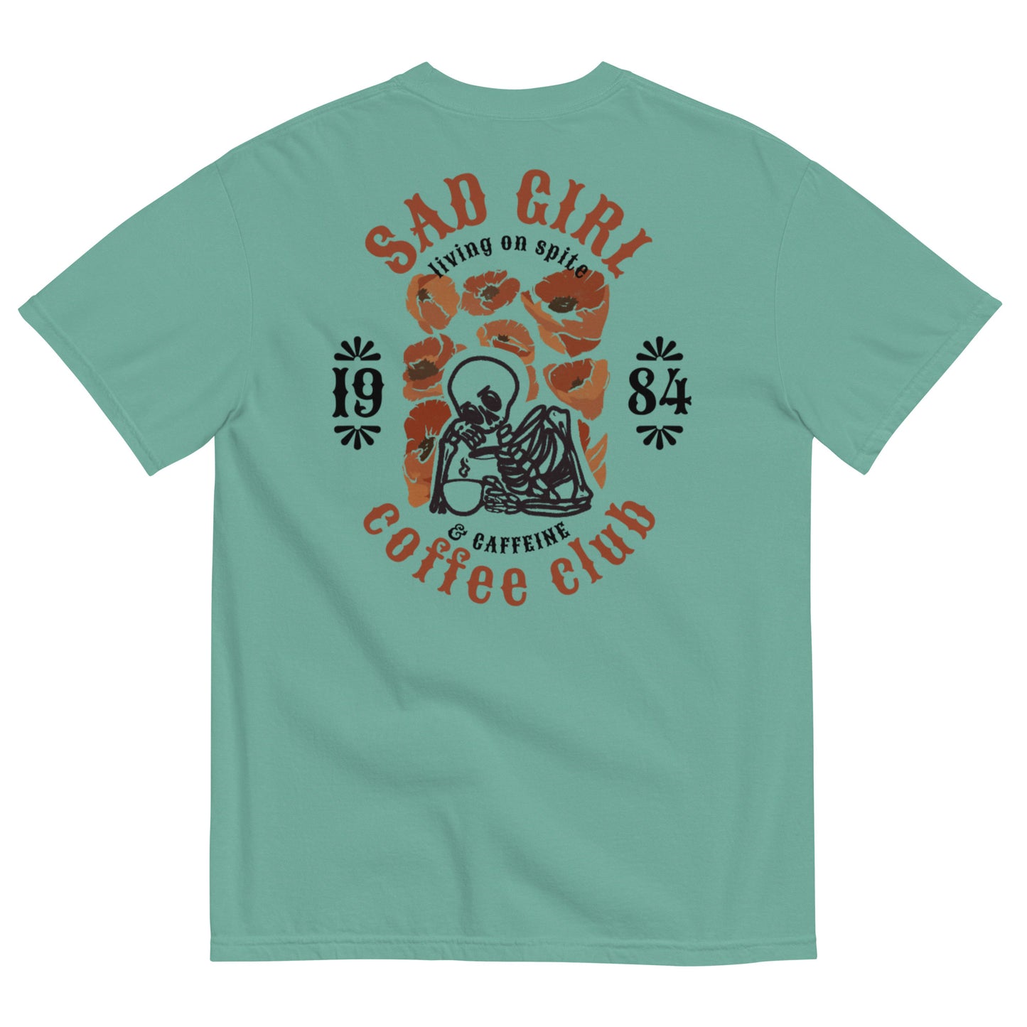 SAD GIRL COFFEE CLUB graphic tee