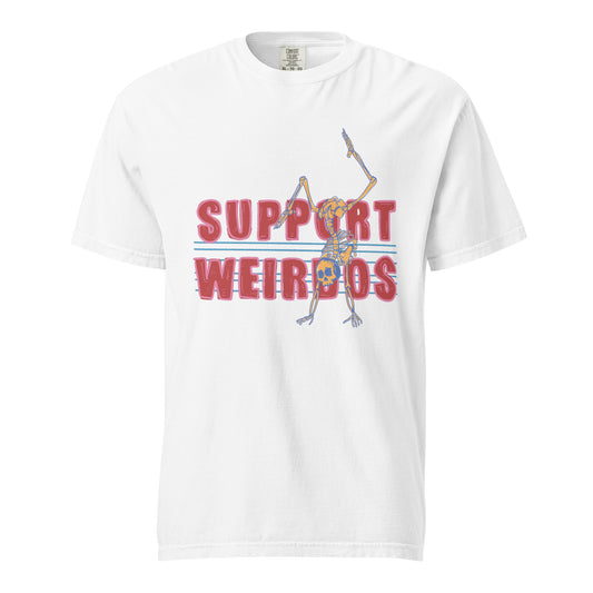 SUPPORT WEIRDOS Unisex garment-dyed heavyweight t-shirt